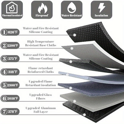 Fireproof Waterproof Document Bag 2000 3 Pack Fireproof Bags for Cash Documents with Locking Zipper Waterproof Money Bag Passport Holder Important Document Organizer Pouch Black